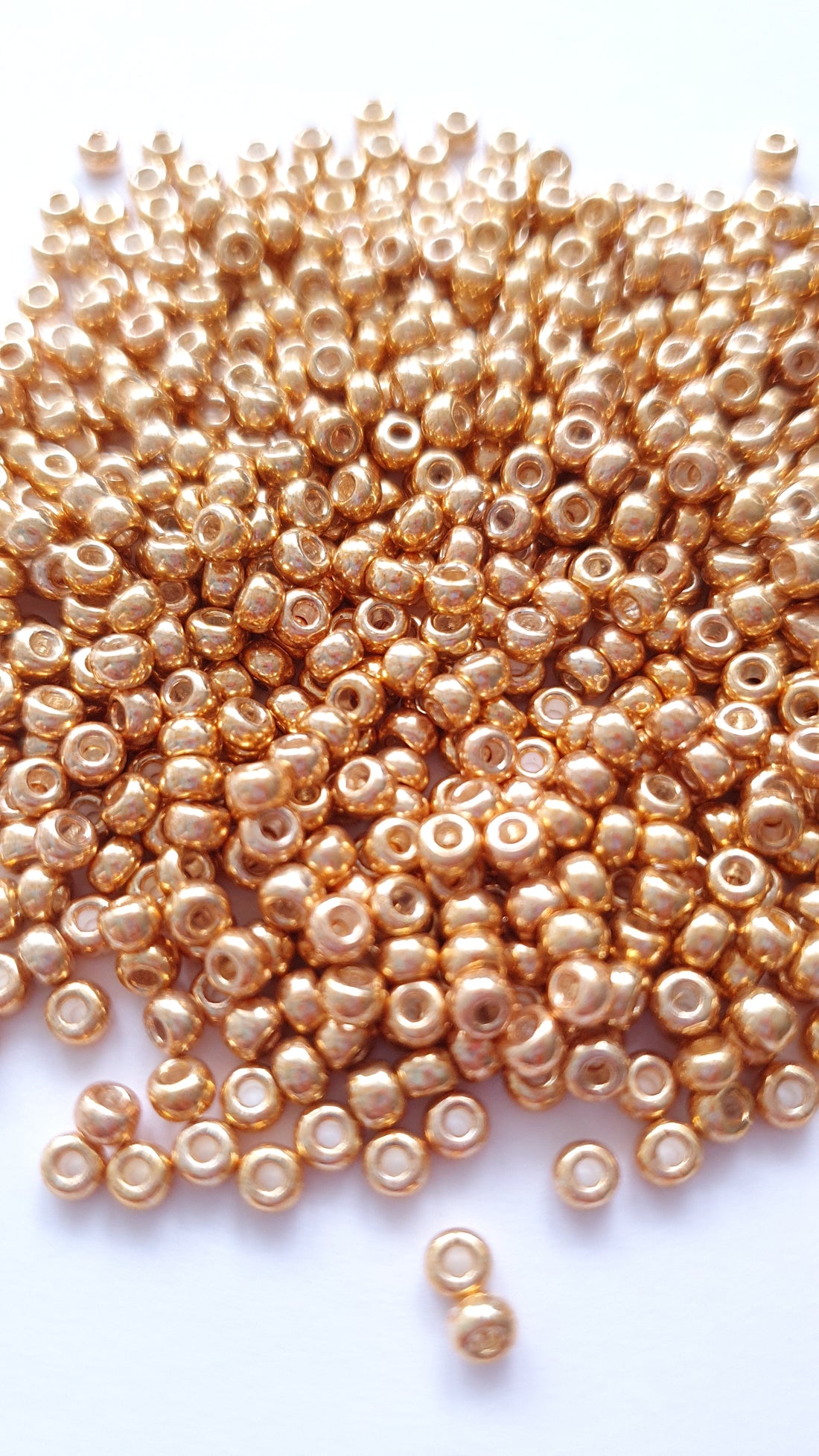 Miyuki Rocailles 8/0 Duracoat Galvanized Gold 4202