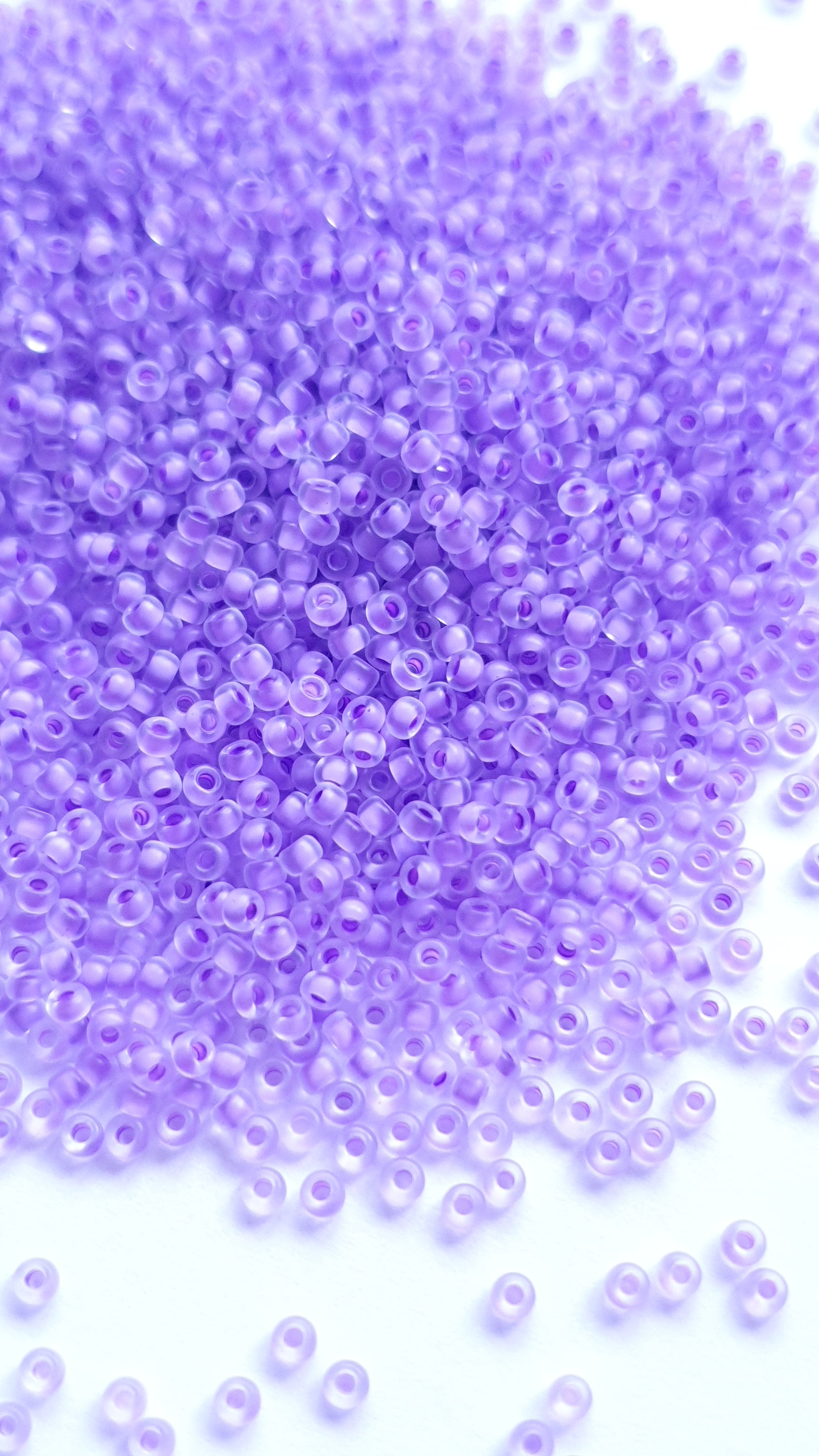 Miyuki Seed Beads 11/0 SF Lilac Lined Crystal 1924