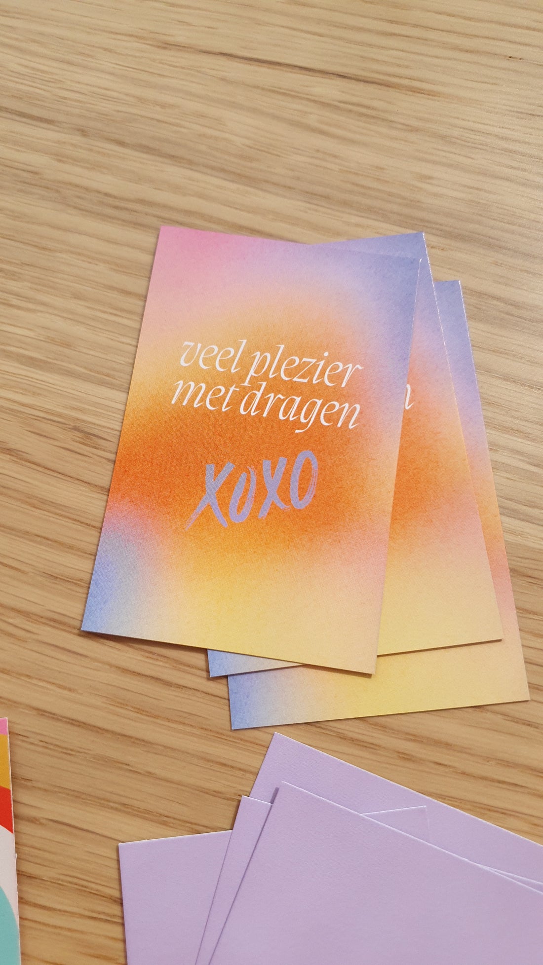 Kaartje 8.5 x 5.5 cm &