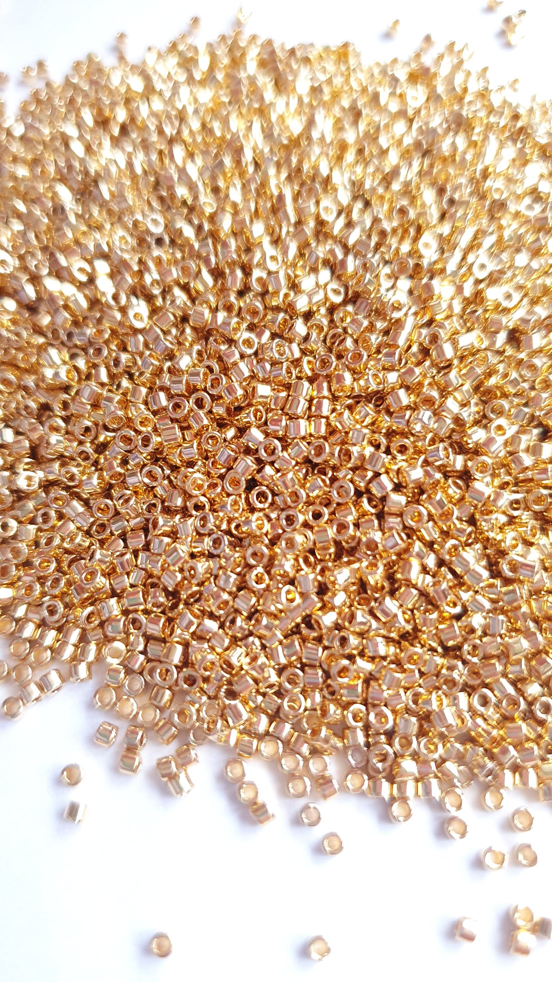 Miyuki Delica 11/0 24kt Gold Lt.Plated DB0031 3 grams