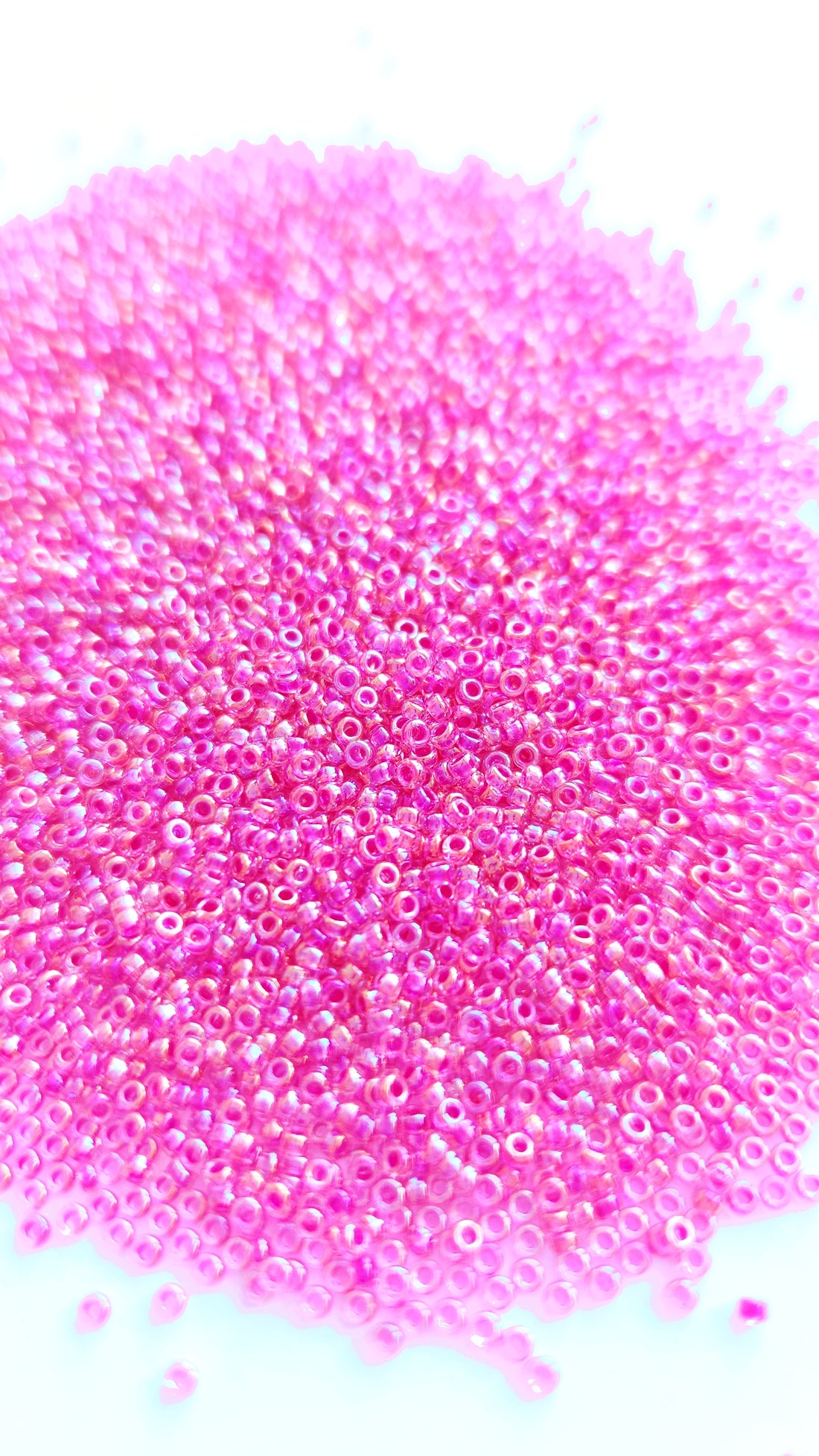 Miyuki Rocailles 15/0 Hot Pink Lined Crystal AB 0355