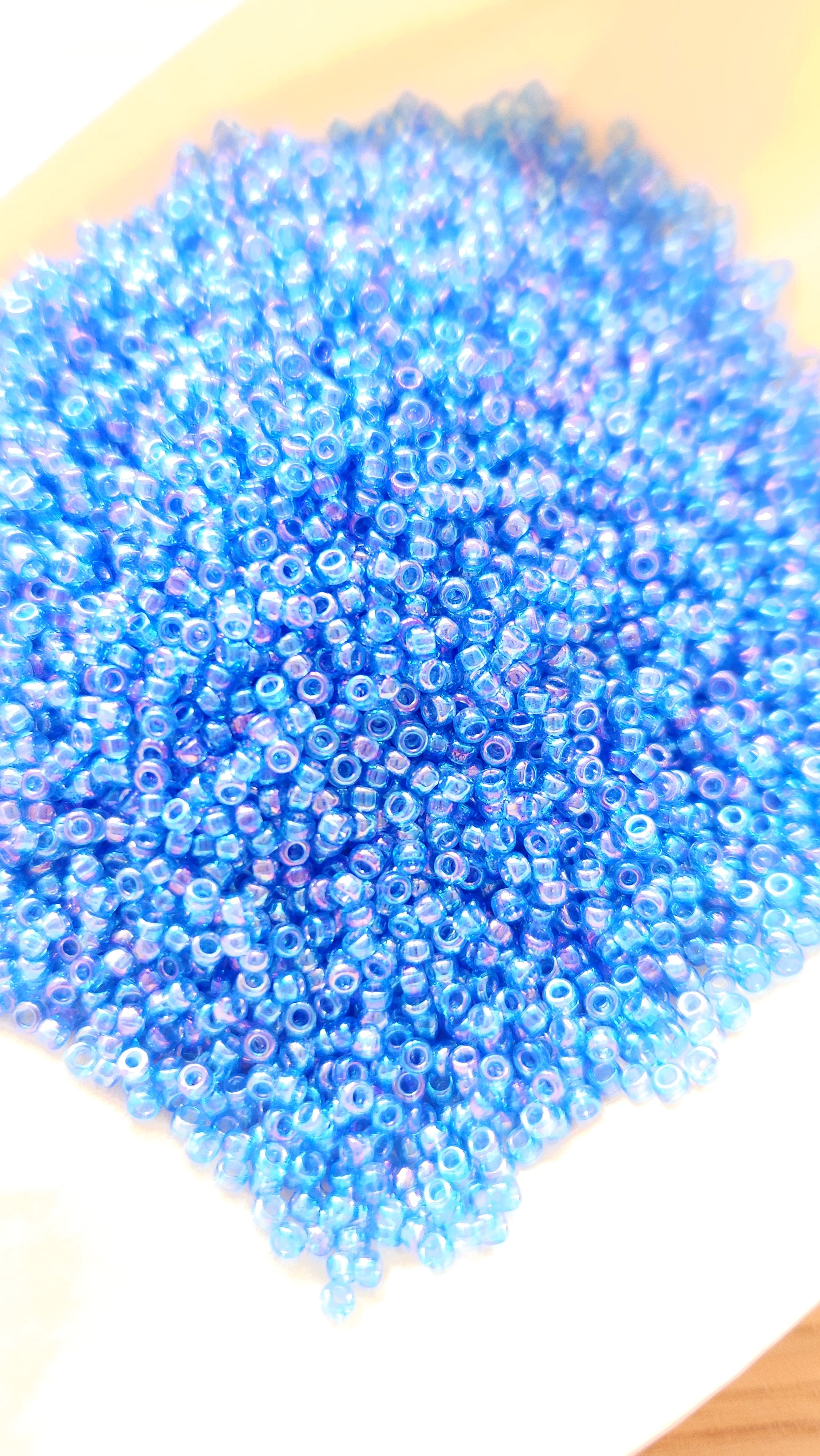 Miyuki Seed Beads 15/0 Transp. Lt. Sapphire AB