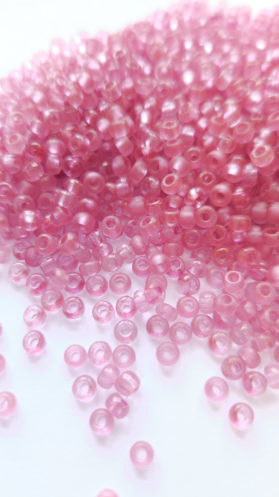 Czech Rocailles 6/0 Etched Crystal Lilac Luster 14494E