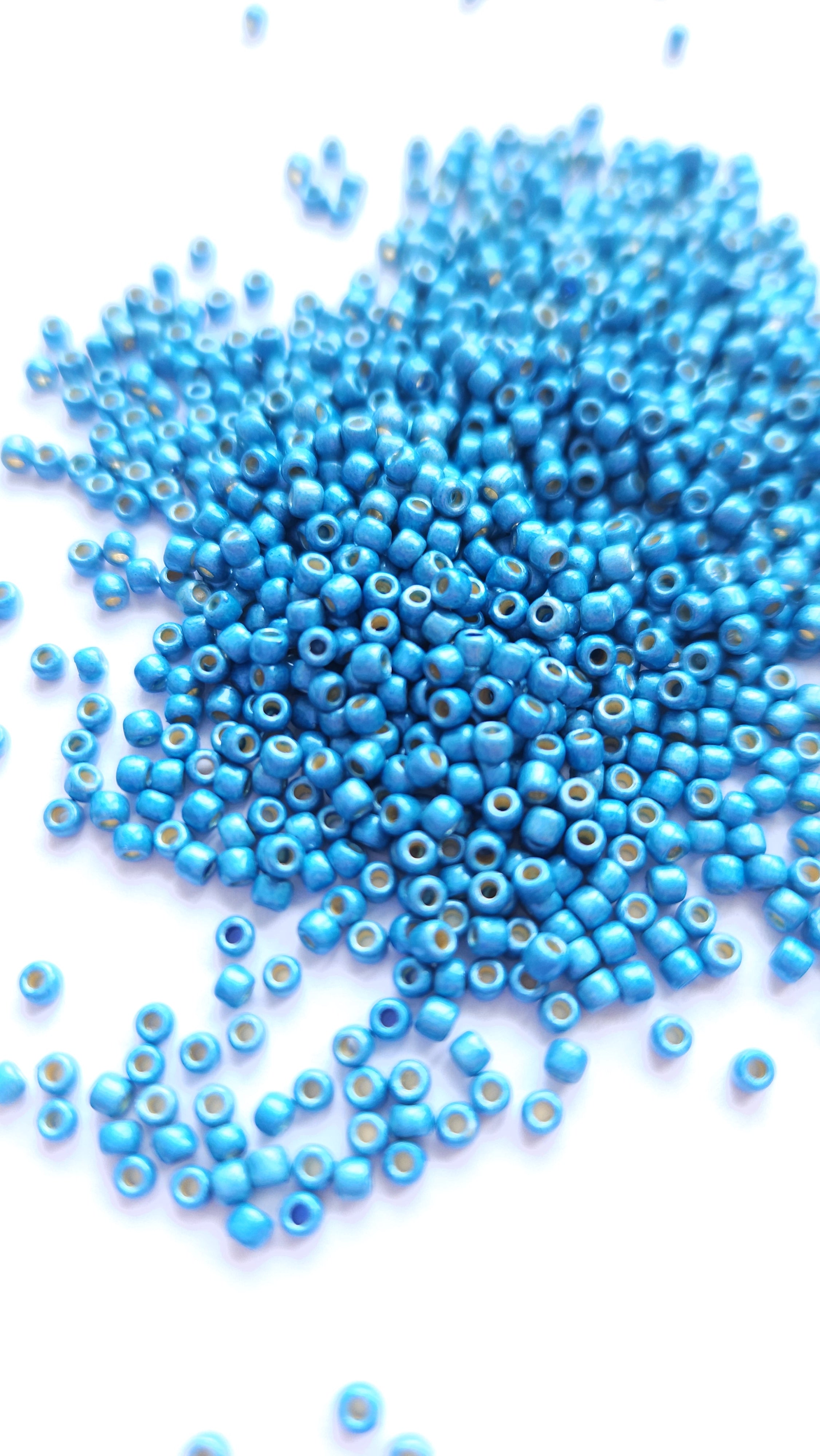 TOHO Seed Beads 11/0 Perma Finish Matte Galvenized Aqua Sky TR-11-PF582F