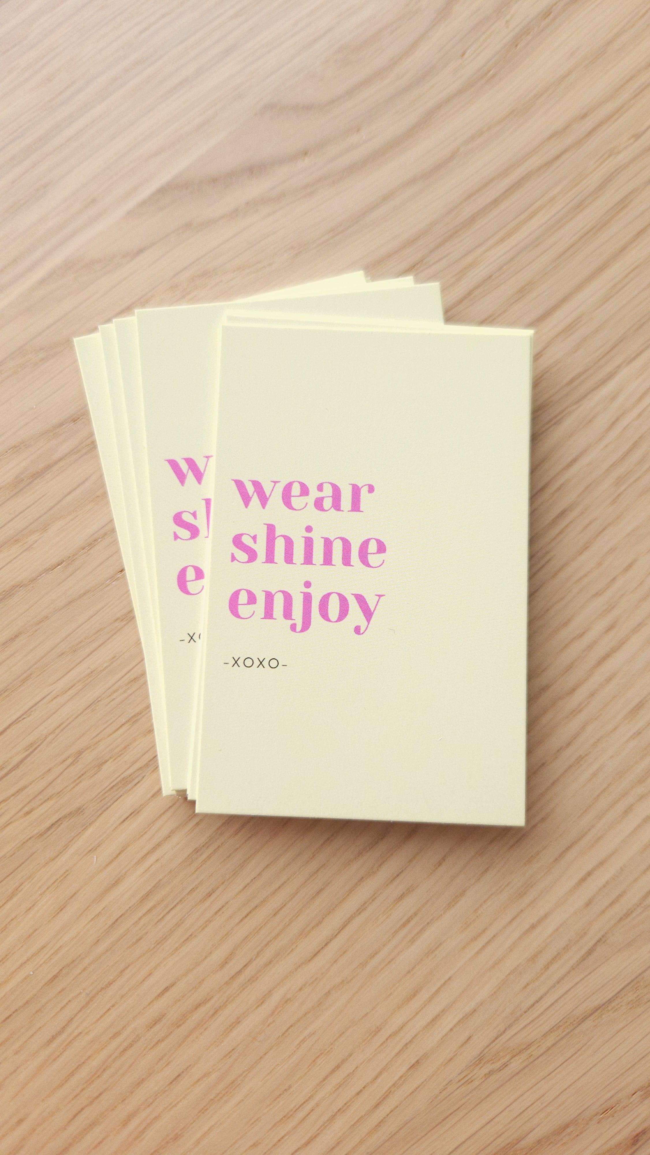 Kaartje 8.5 x 5.5 cm &