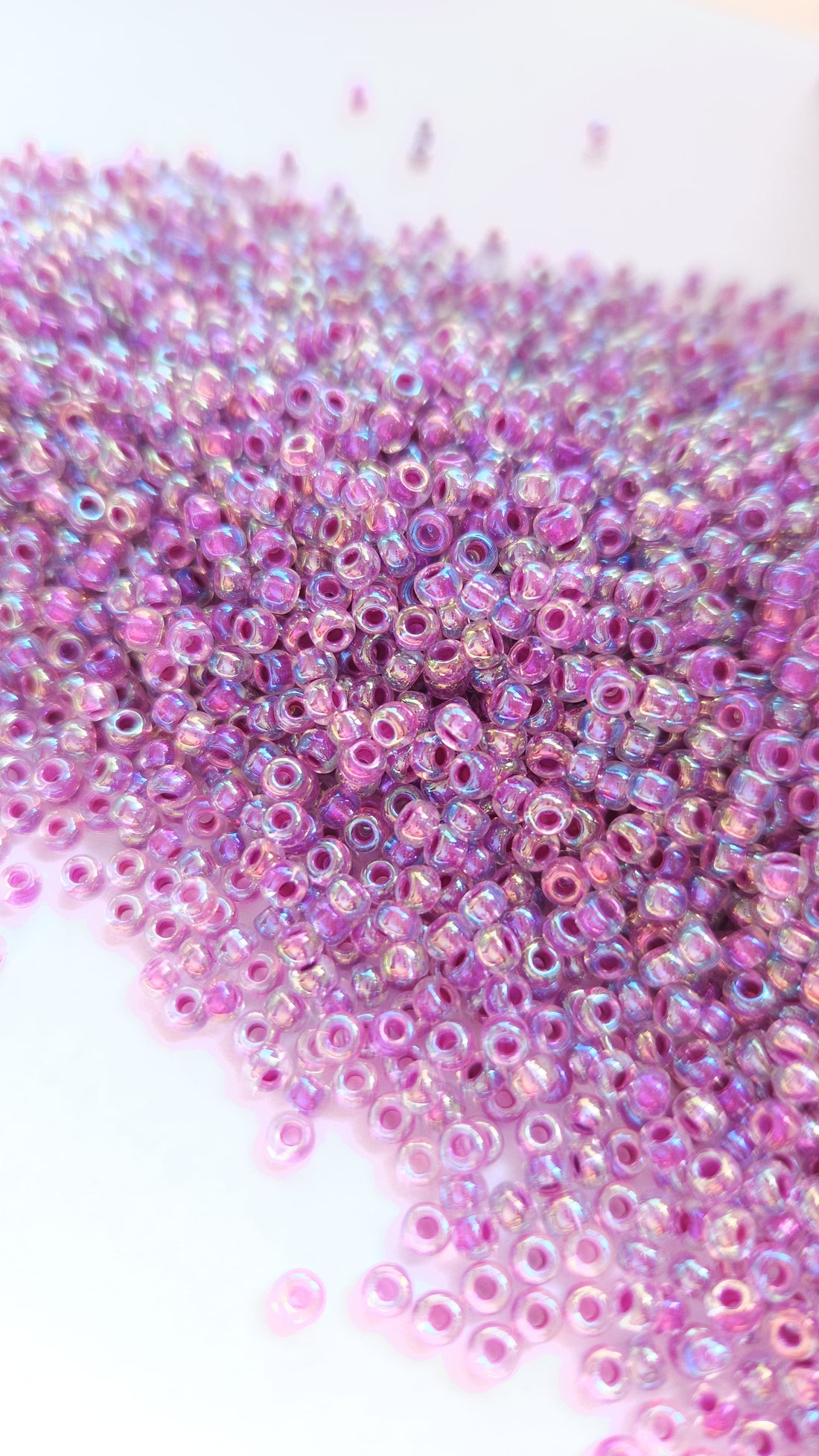 Miyuki Seed Beads 8/0 Raspberry lined Crystal AB 0264