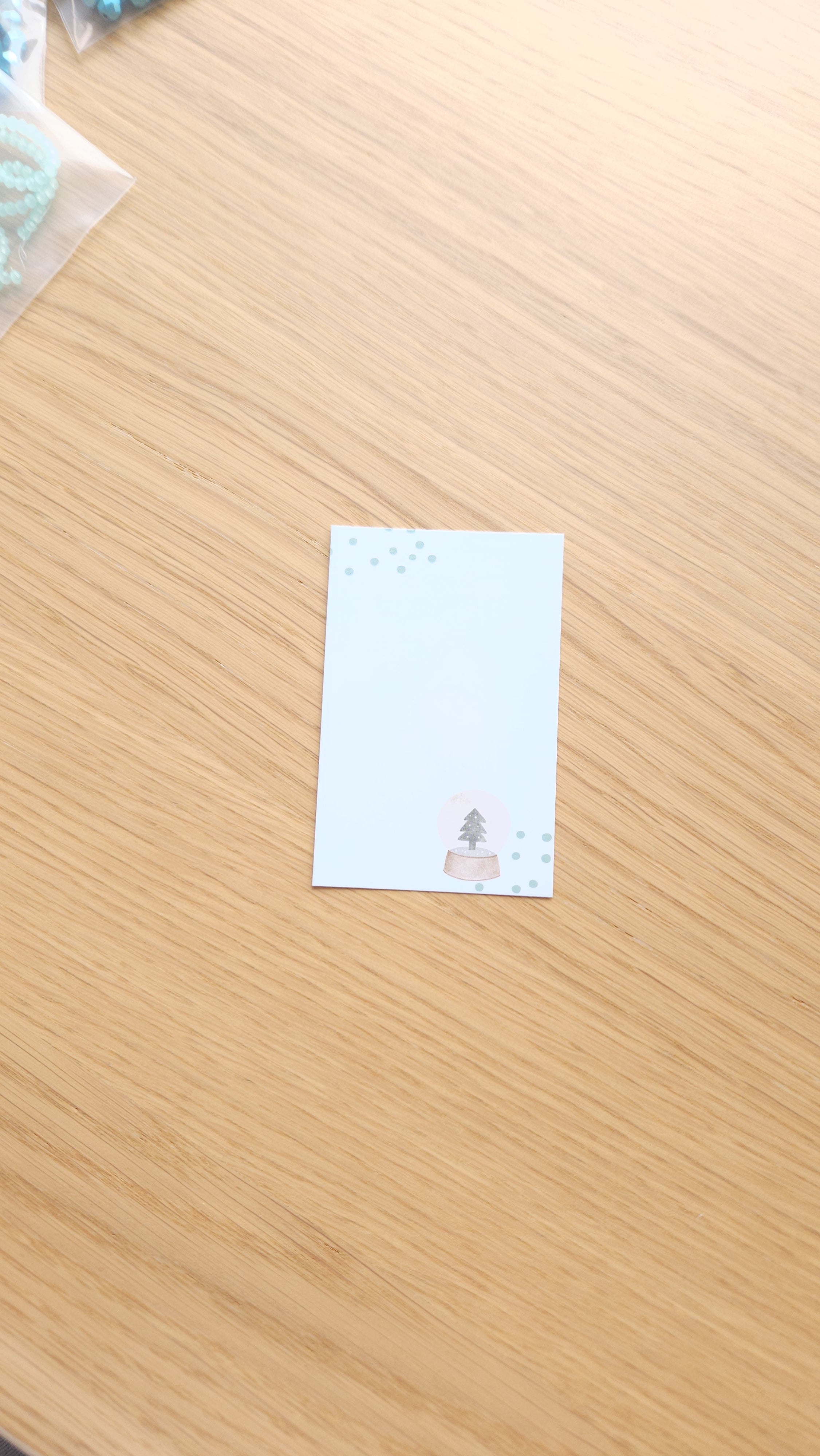 Mini kaartje 8.5 x 5.5 cm Kerst