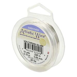 Artistic Wire Tarnish Resistant Silver Plated 26 gauge 27.3 meter