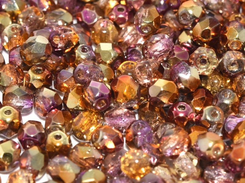 Fire Polished 3 mm crystal Sunny Magic Embers 98004