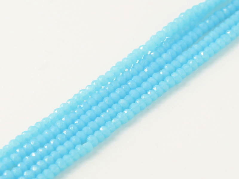 Rondelle 1mm Turquoise