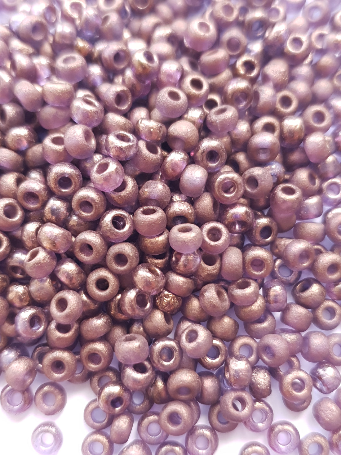 Czech Seed Beads 6/0 Crystal Etched Bronze 14415E