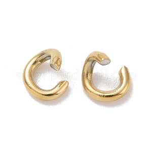 Ion Plating RVS ringetjes 3x0.6 mm goud 55st