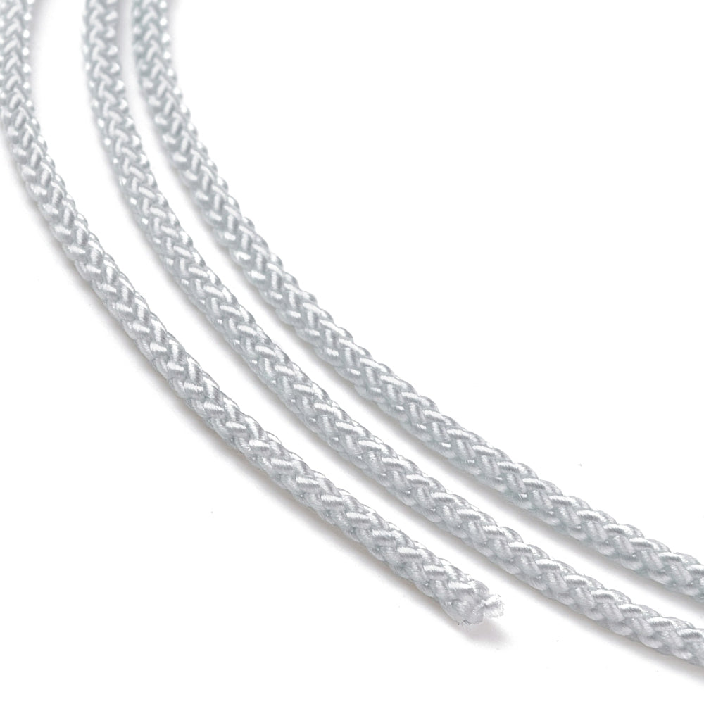 Nylon koord gevlochten 1 mm Licht Grijs 20 meter