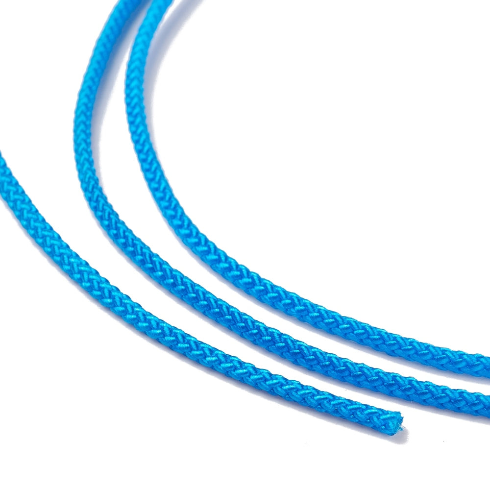 Nylon cord braided 1 mm Blue 20 meters