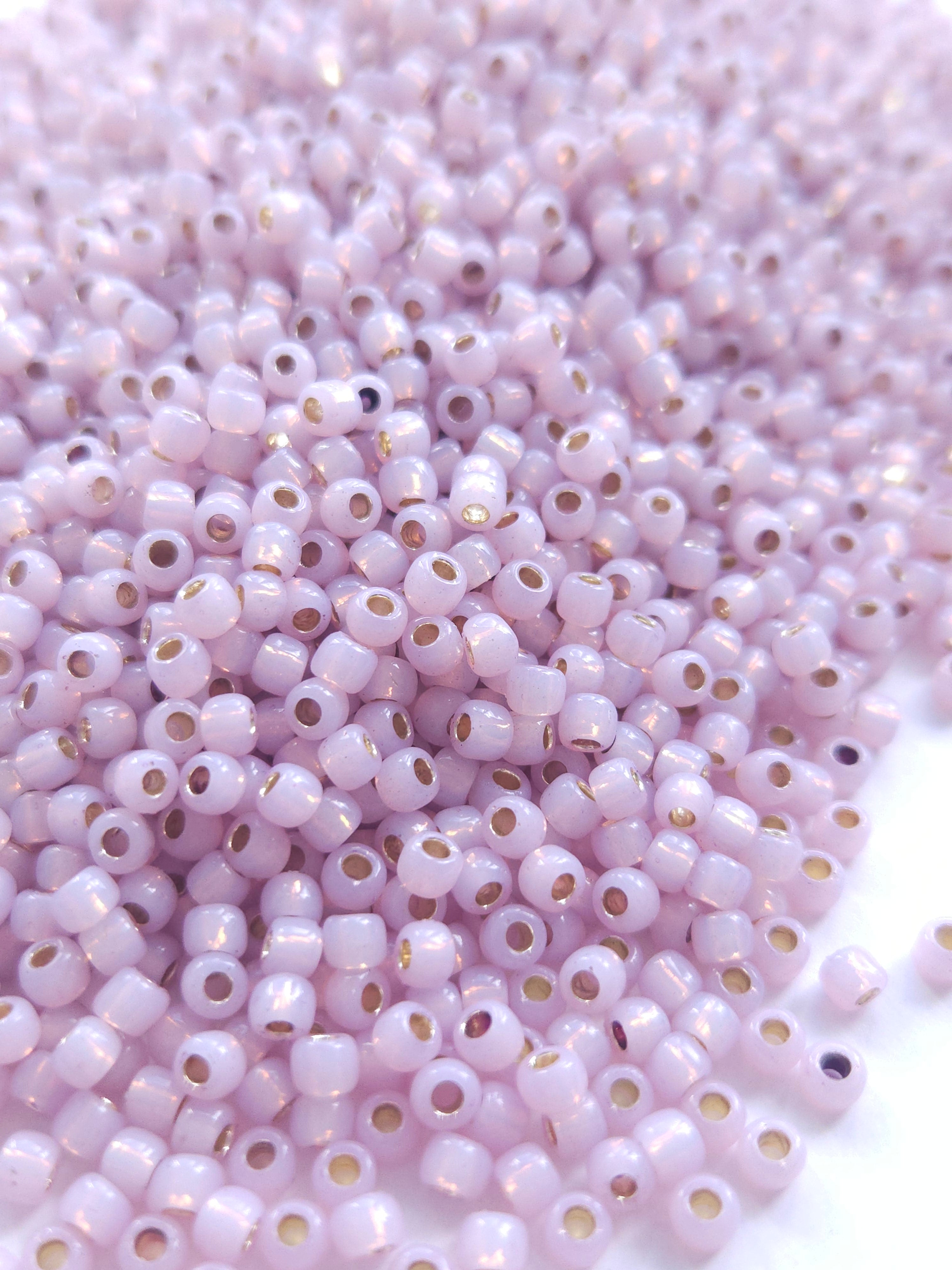 TOHO Seed Beads 6/0 Perma Finish Trans. S.lined Lt Amethyst
