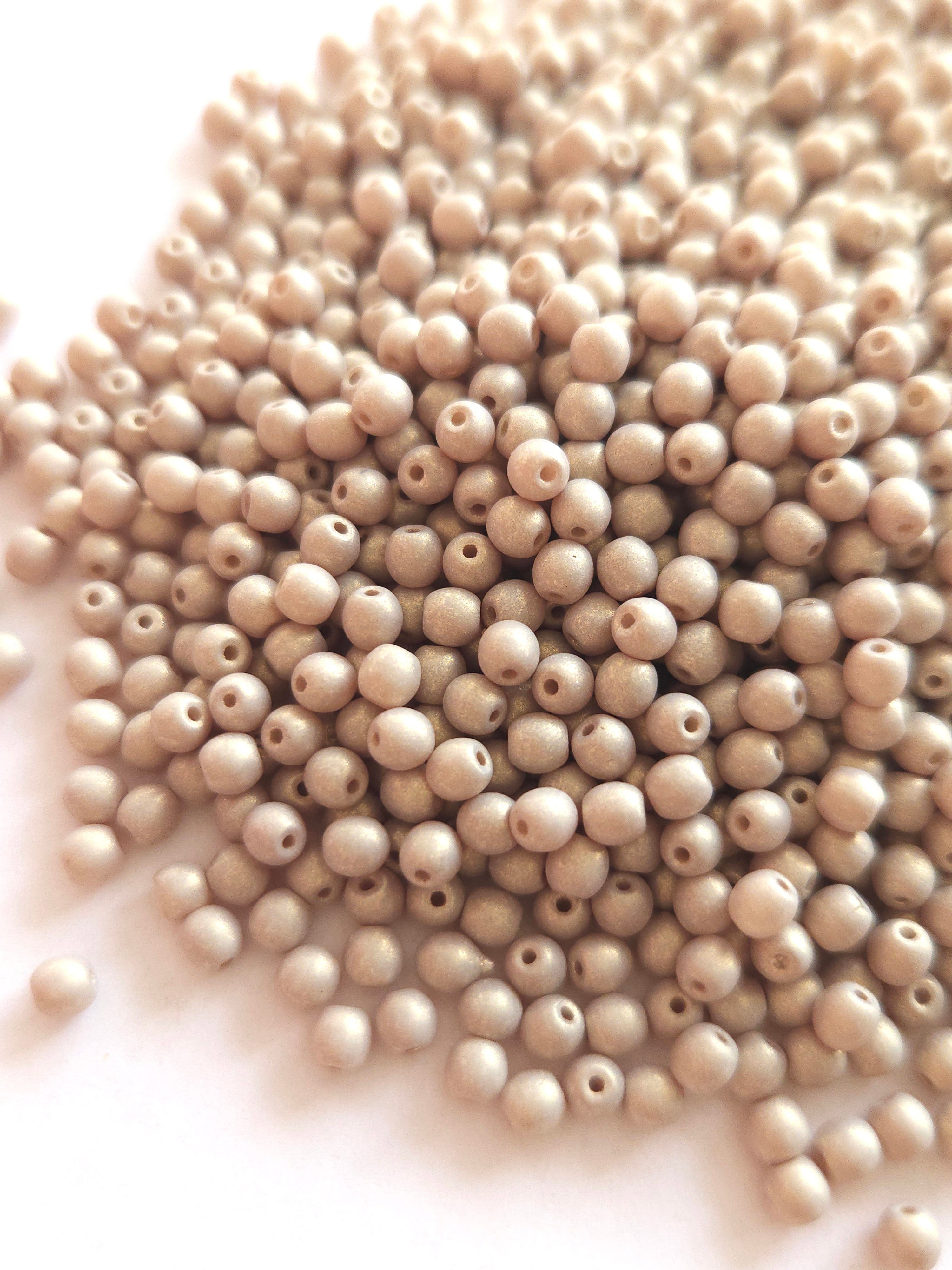 Tsjechische glaskralen 3mm rond &