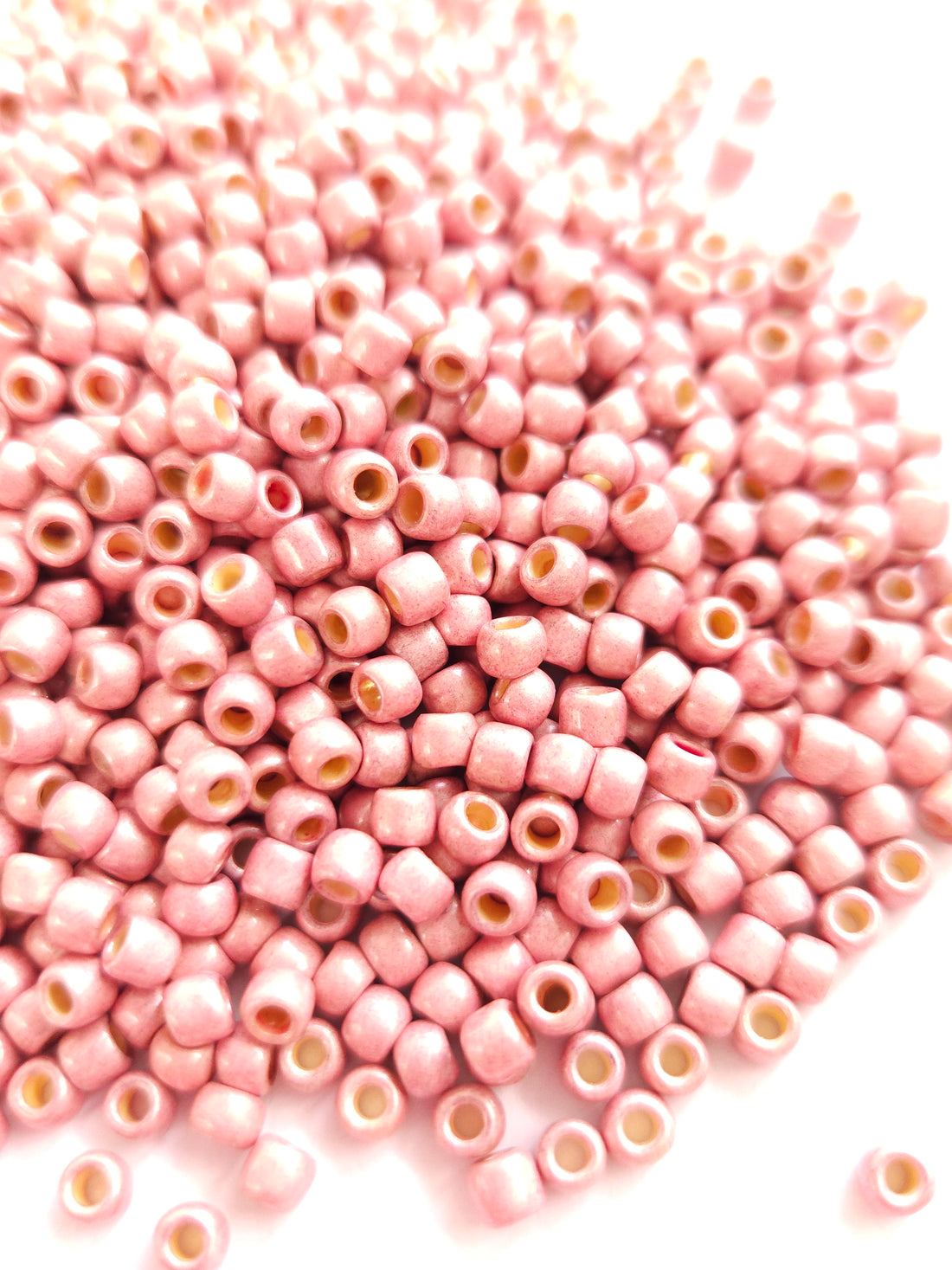 TOHO Seed Beads 6/0 Perma Finish Matte Galvanzed Peach Coral