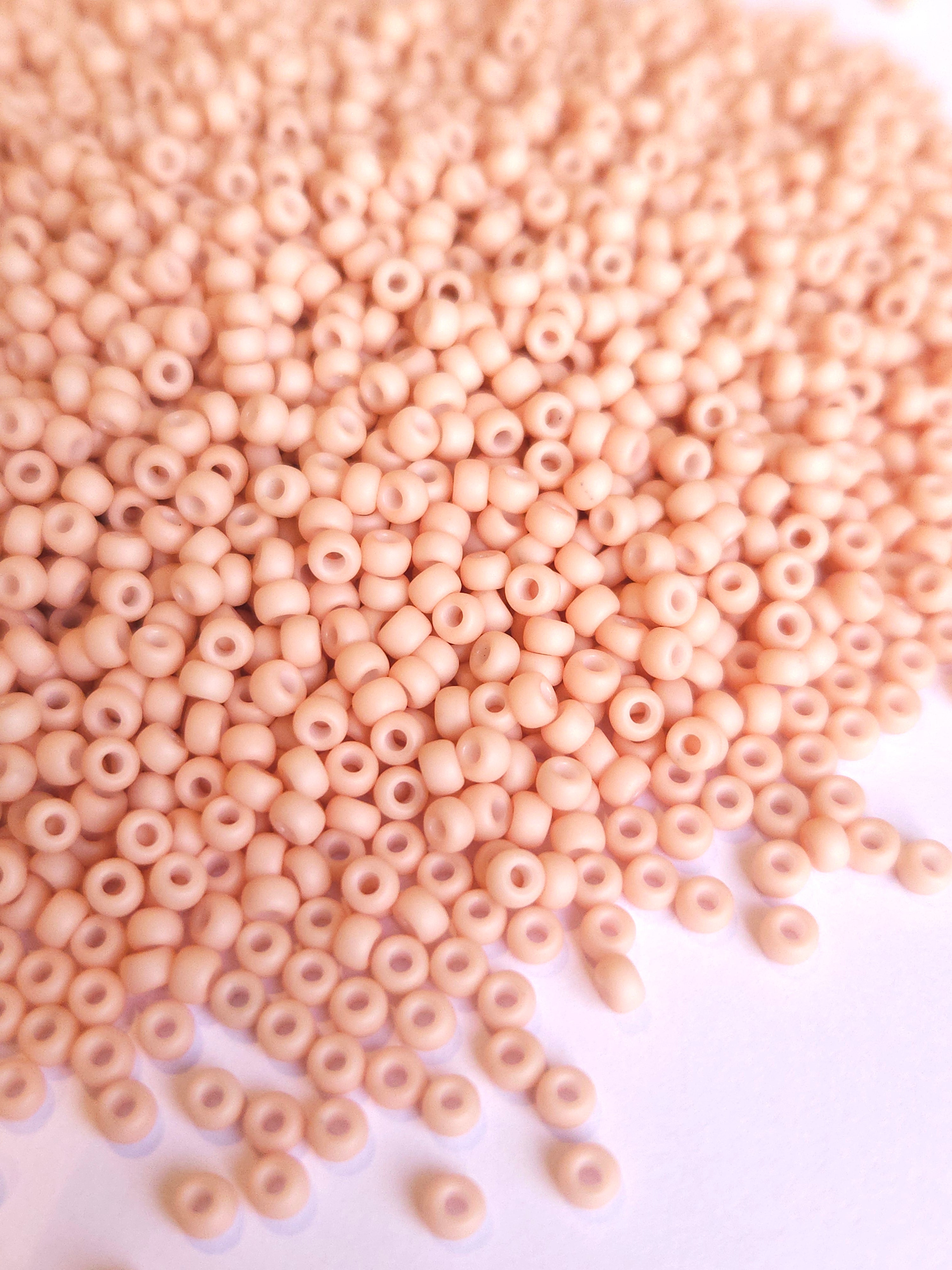 Miyuki Rocailles 8/0 Matted Opaque Blush