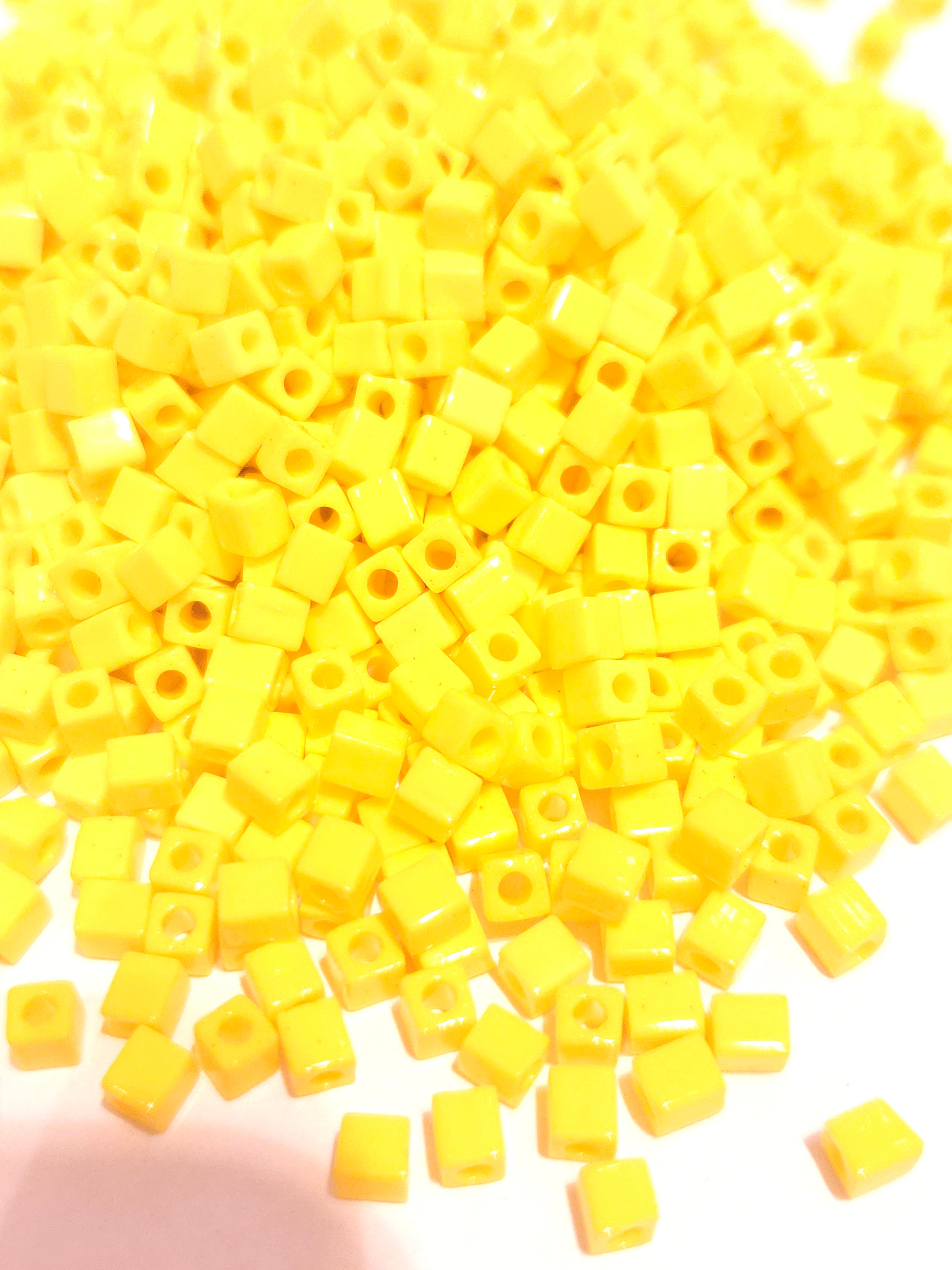 Miyuki Cubes 4mm Opaque Yellow