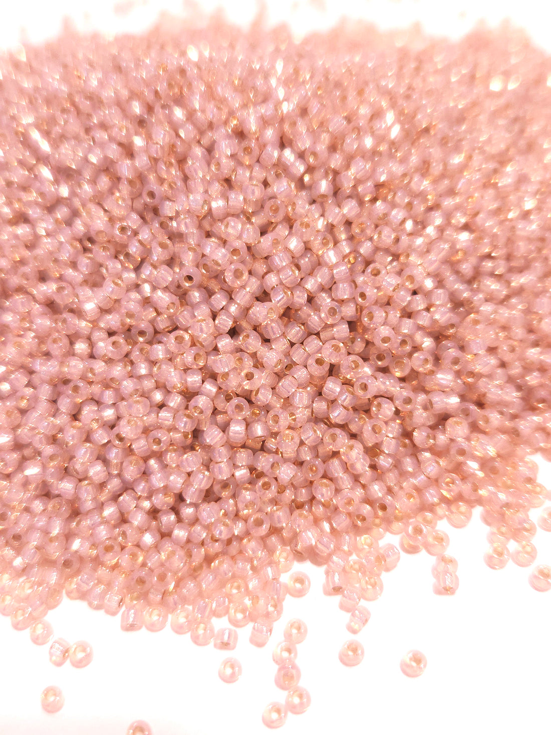 Miyuki Rocailles 11/0 Dyed Blush Silver Lined Alabaster 0579