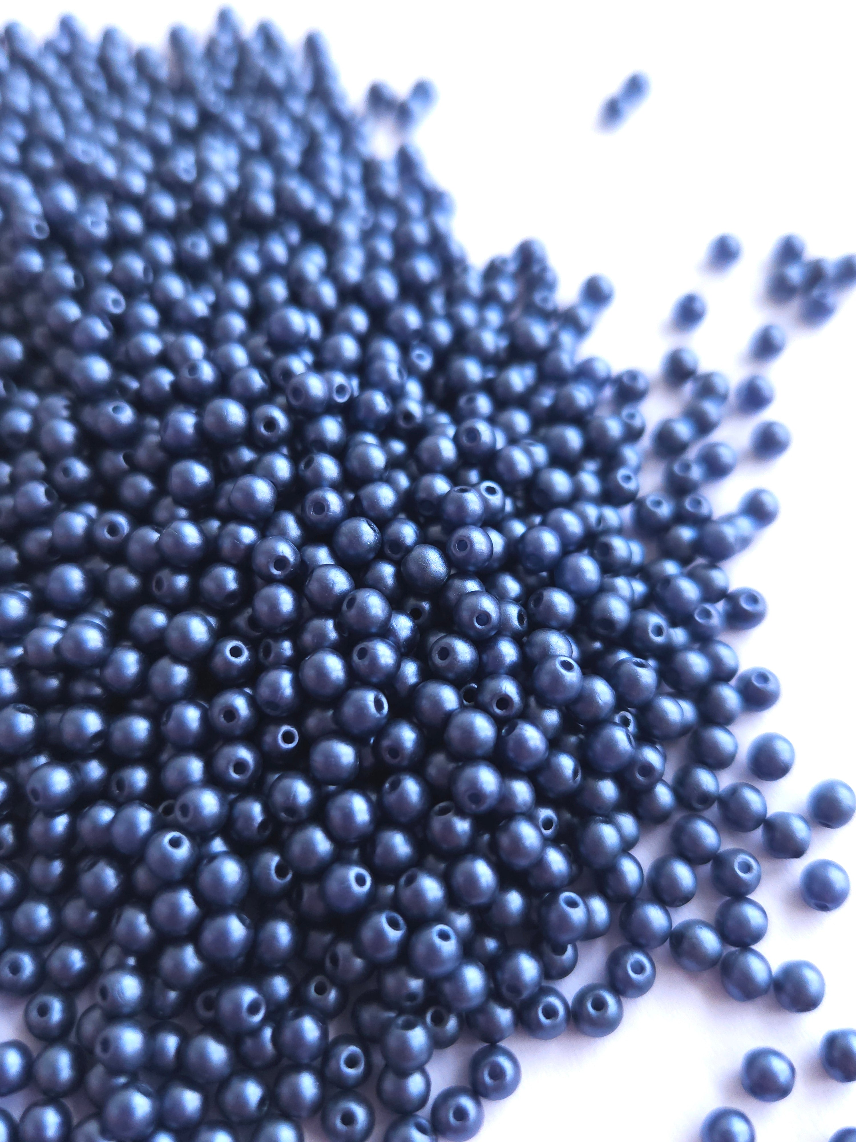 Tsjechische glaskralen 3mm rond &