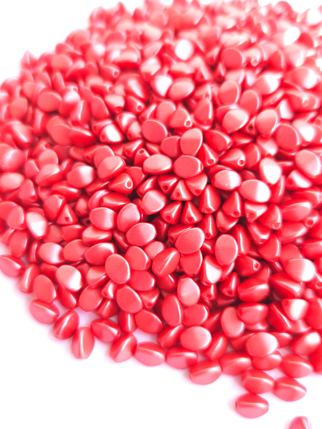 Beukenootje 5x3mm Pastel Dark Coral