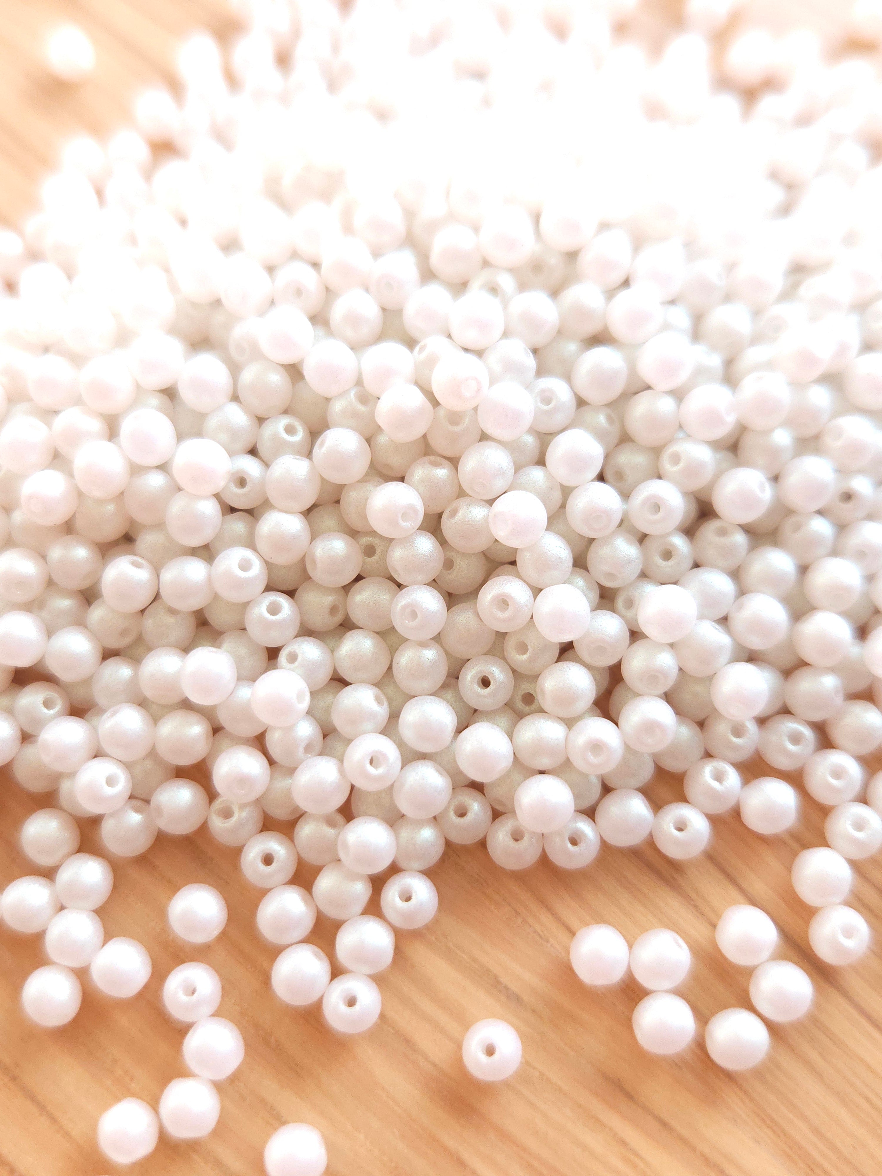 Tsjechische glaskralen 3mm rond &