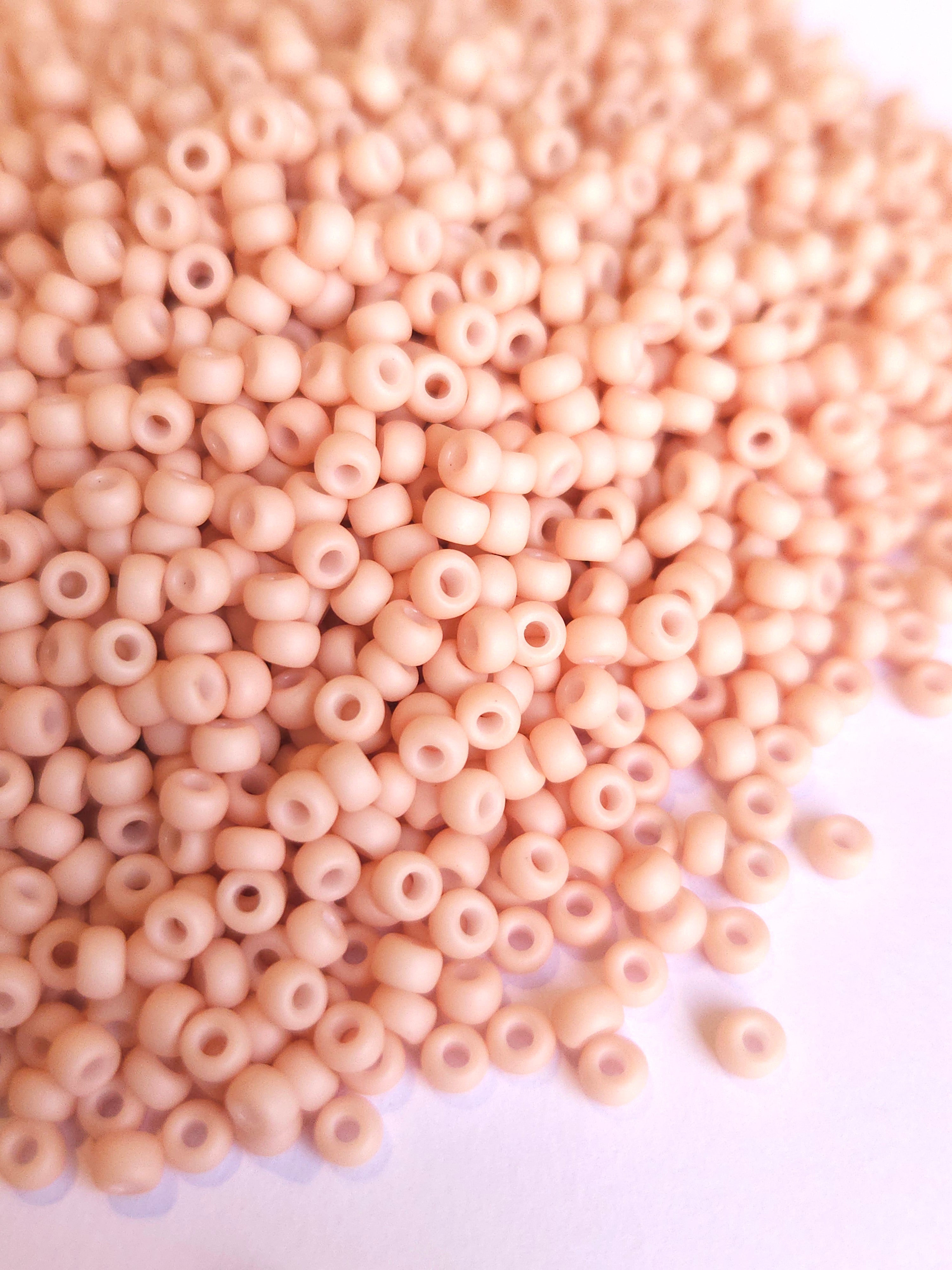 Miyuki Rocailles 8/0 Matted Opaque Blush