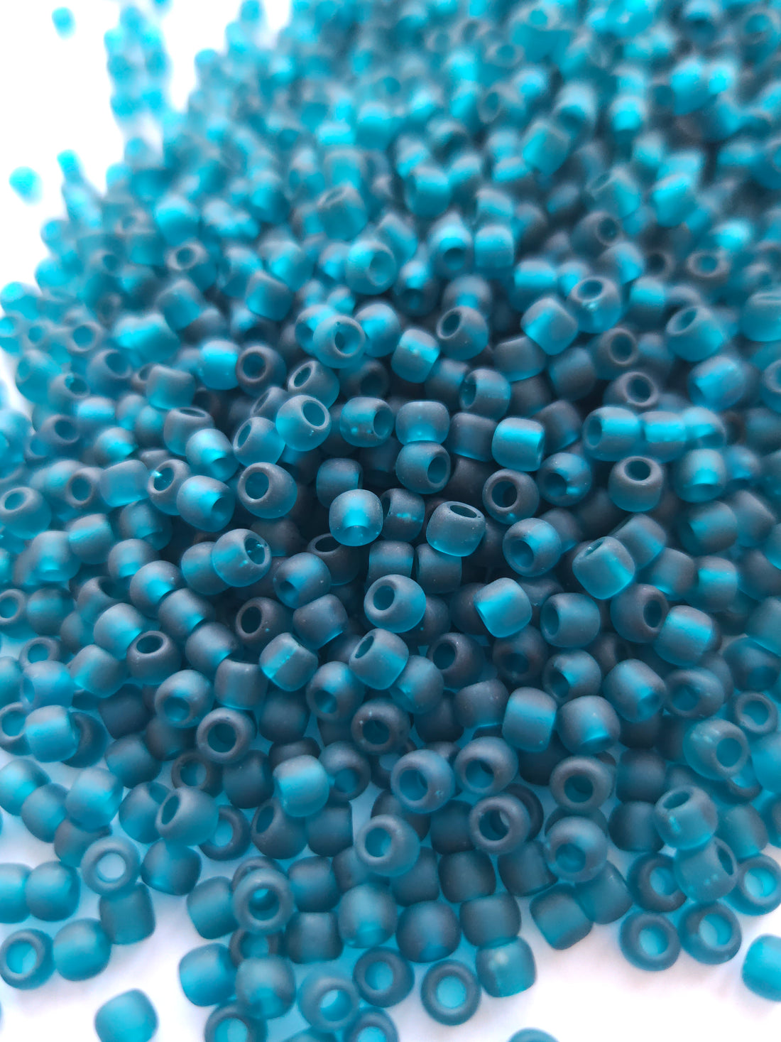 TOHO Seed Beads 6/0 Transparent Frosted Teal