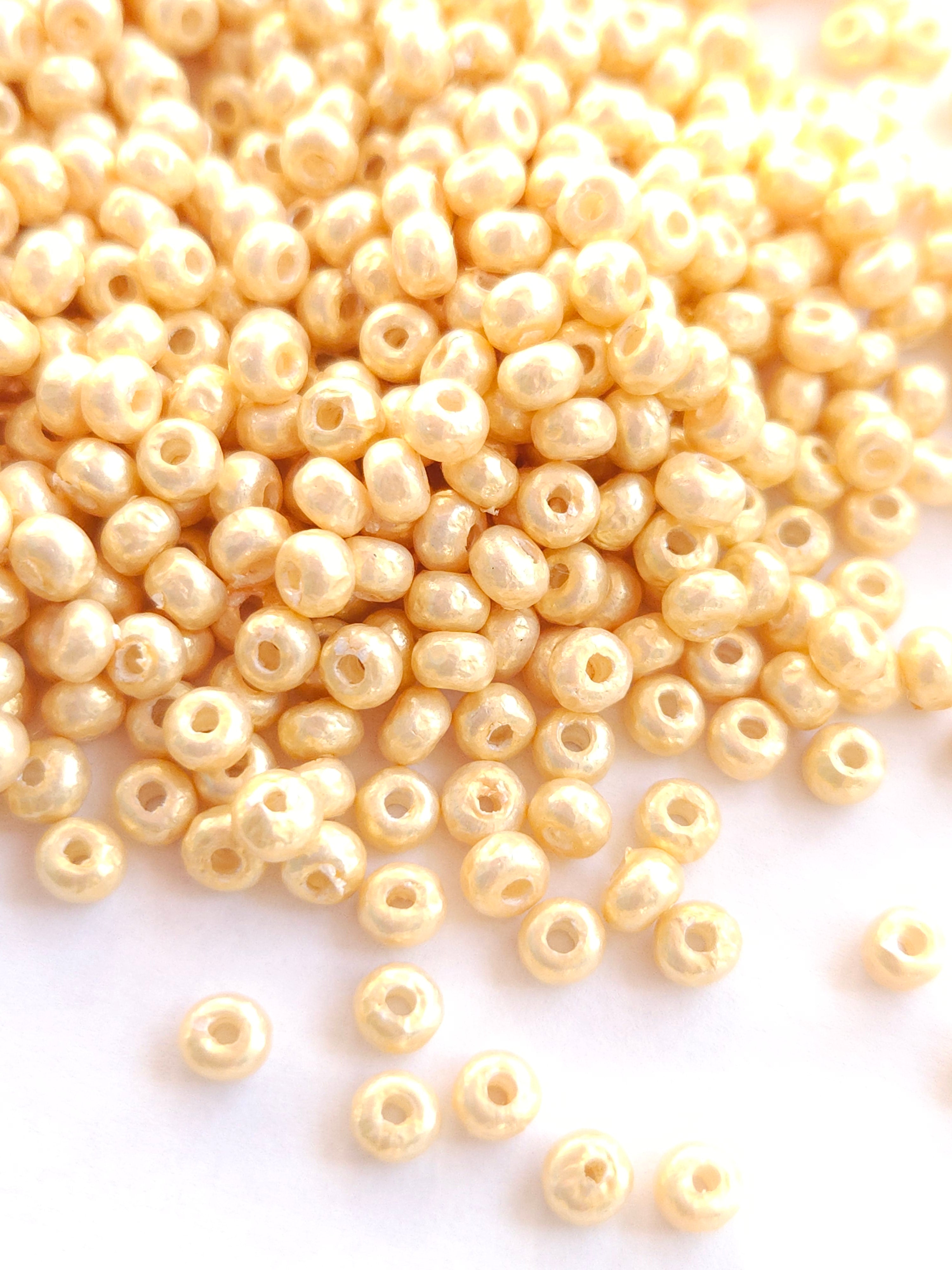 Miyuki Rocailles 6/0 Baroque Pearl Creme