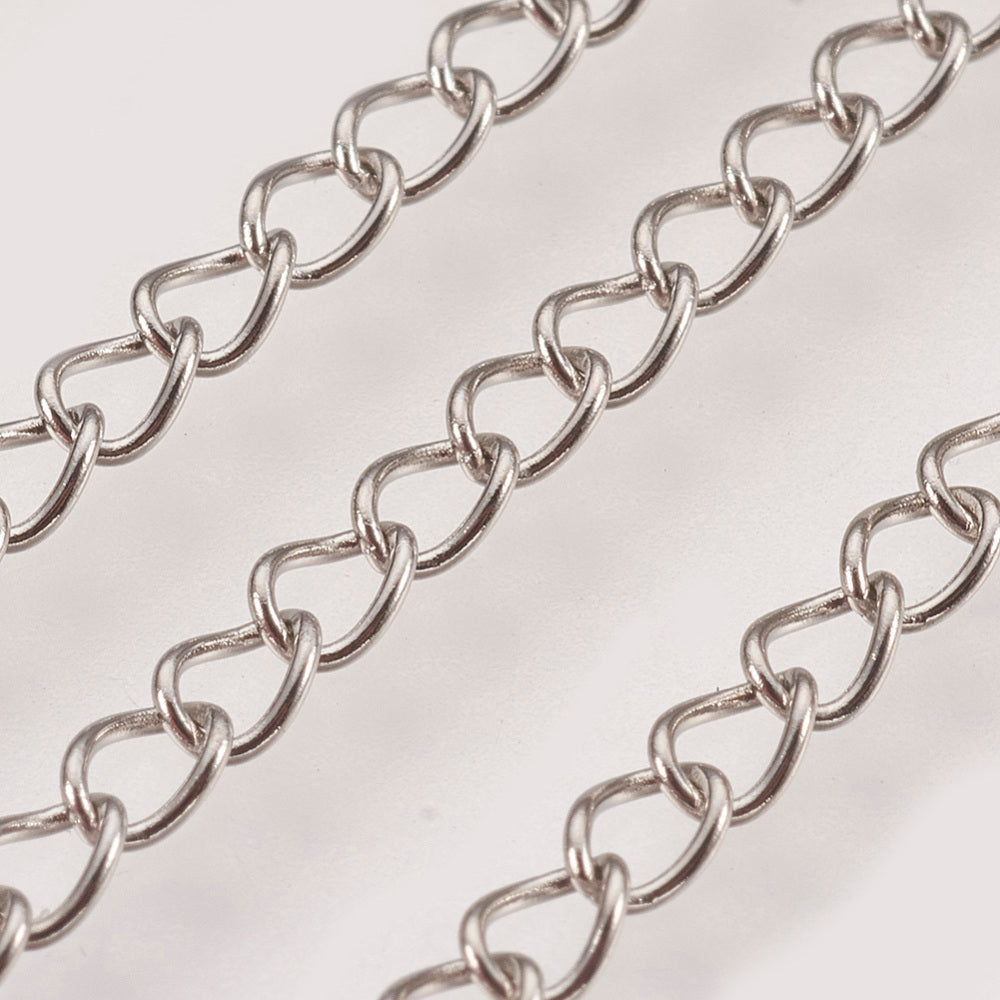 Stainless steel extension chain per 20 cm - 1 meter