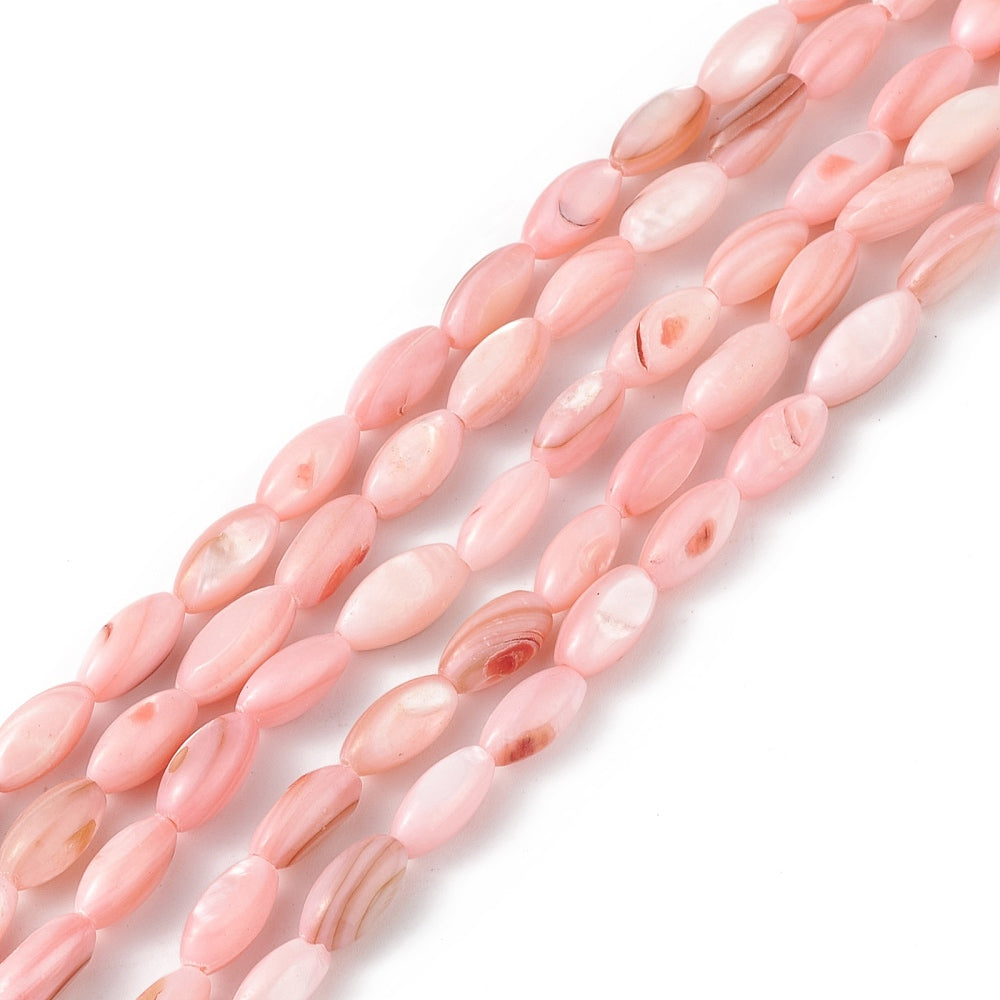 zoetwater schelp kralen sieraden maken roze