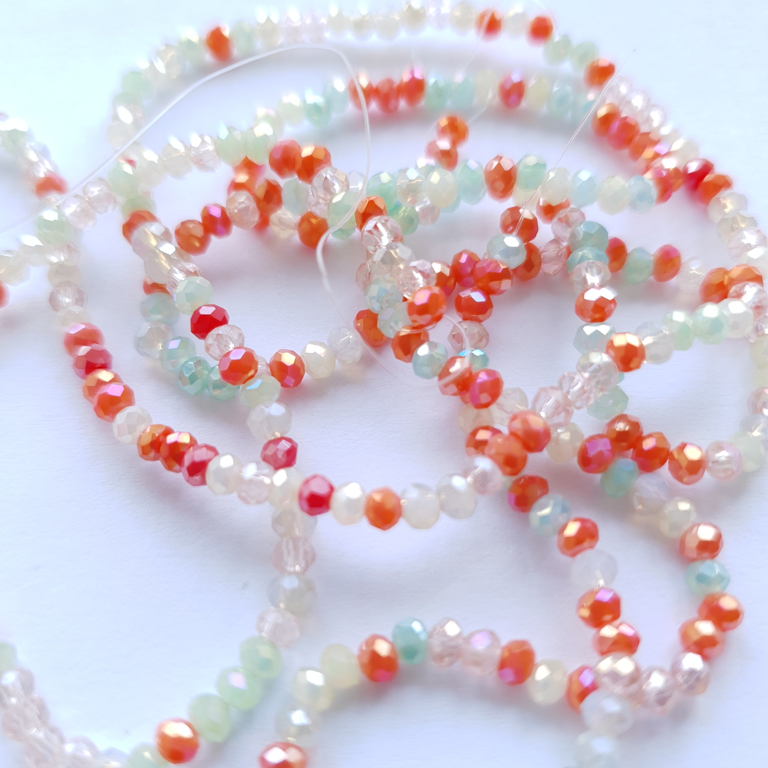 Rondelle 2mm approx. 160 pieces Carnival