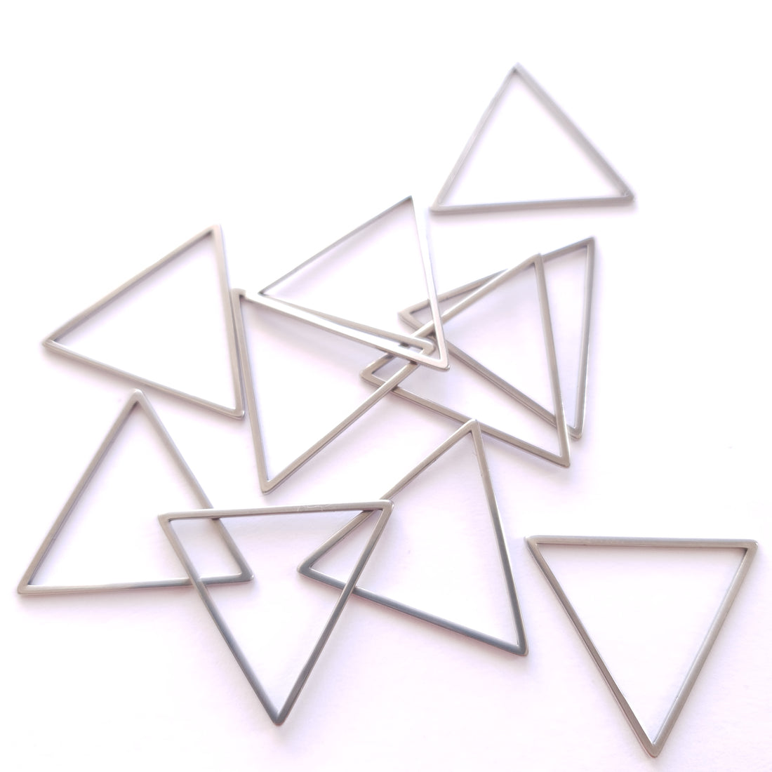 RVS driehoek staal kleur 21 x21x21 mm