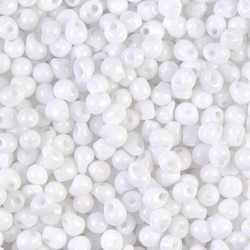 Miyuki Drops 3.4 mm White Opaque 0402