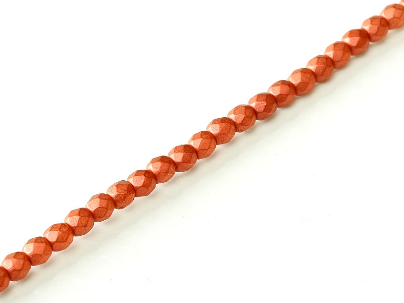 Fire Polished 3 mm Lava Red