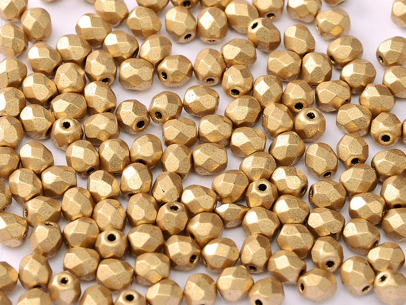 Fire Polished 4 mm Aztec Gold 01710 60 pcs