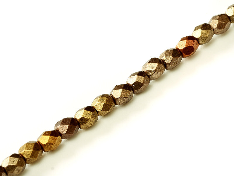Fire Polished 4 mm Metallic Mix 10610 50st