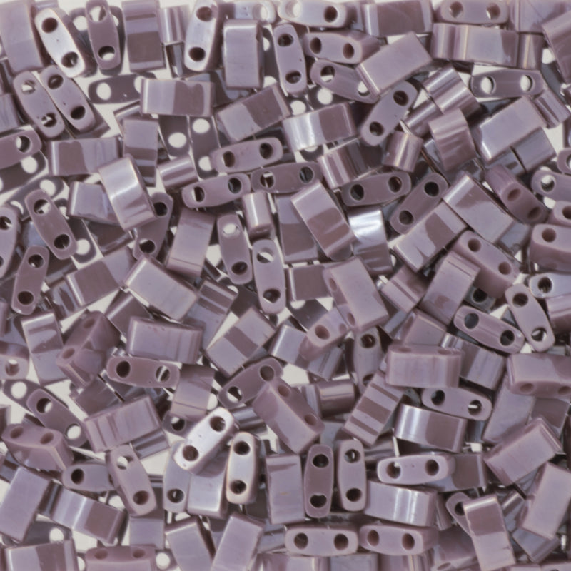 Miyuki Half Tila Beads Opaque Mauve Luster HTL0437