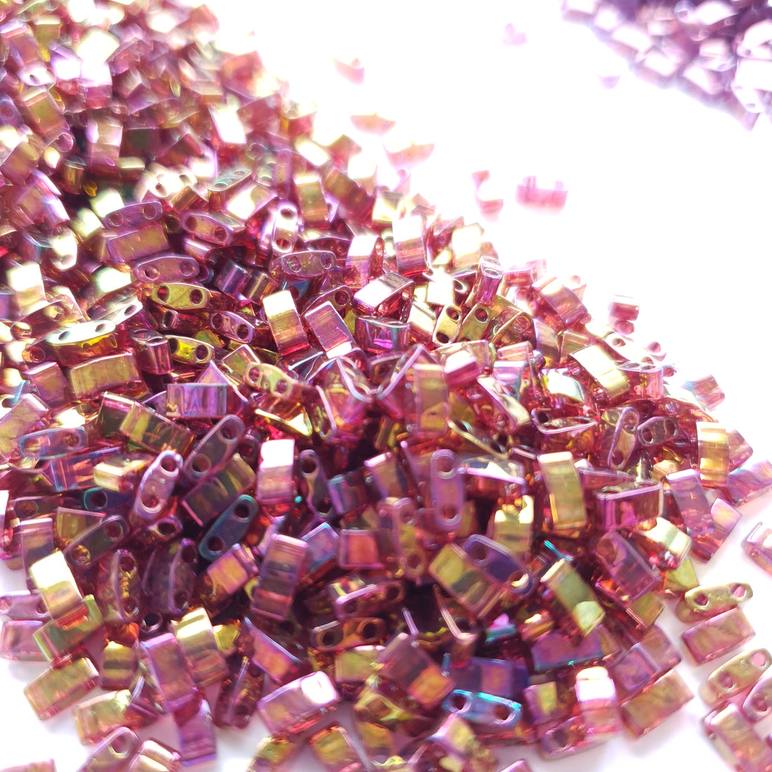 Miyuki Half Tila Rose Gold Luster HTL0301