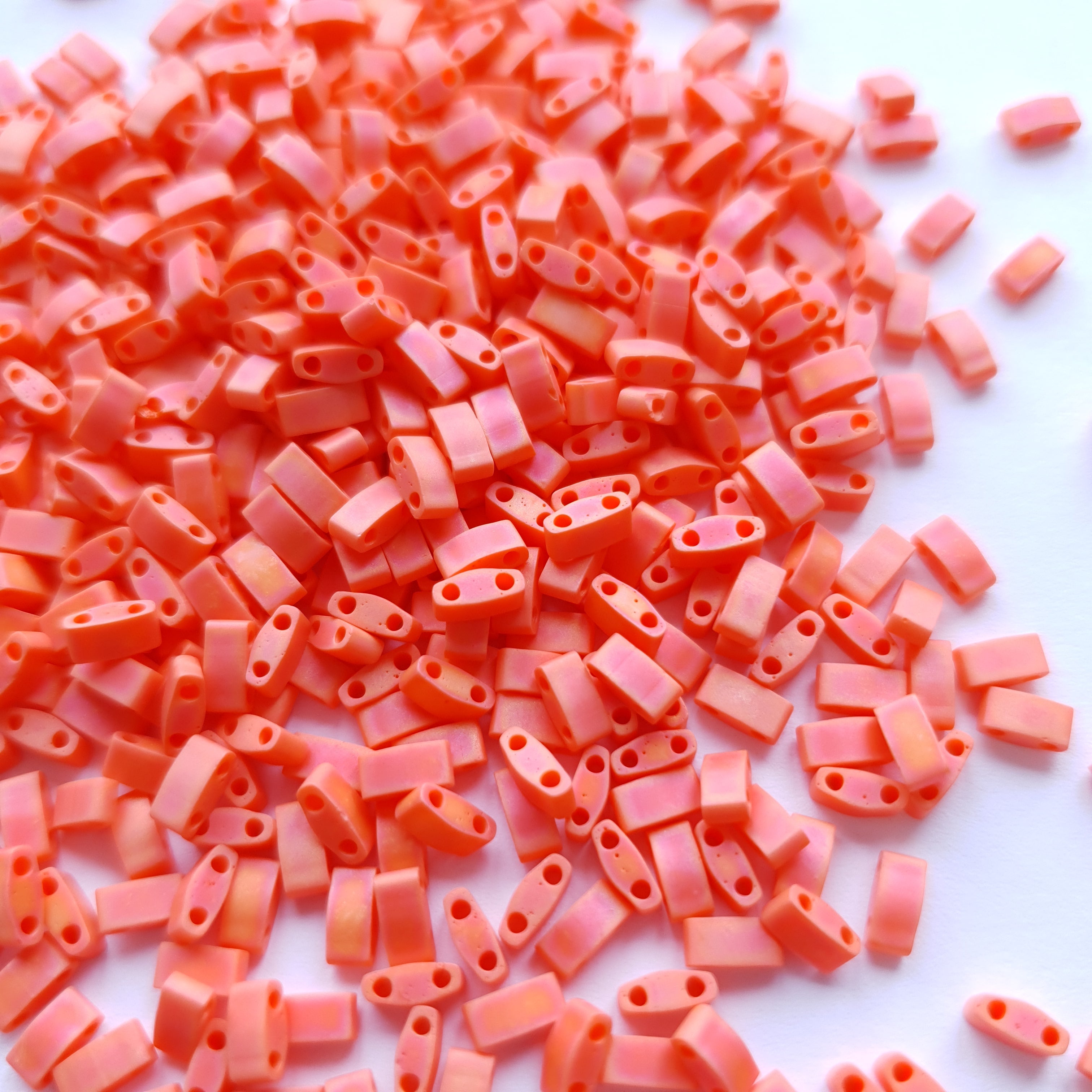 Myiku Half Tila Opaque Orange Matted AB HTL0406FR