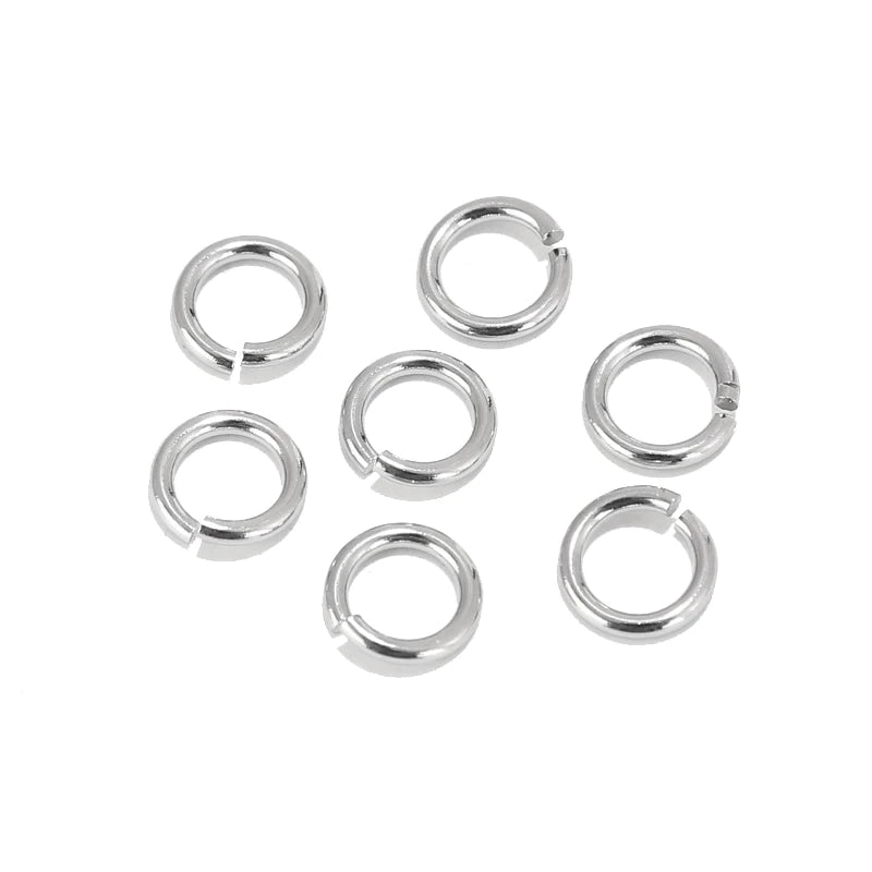 RVS Ringetjes 3,5mm 25 stuks zilver kleur