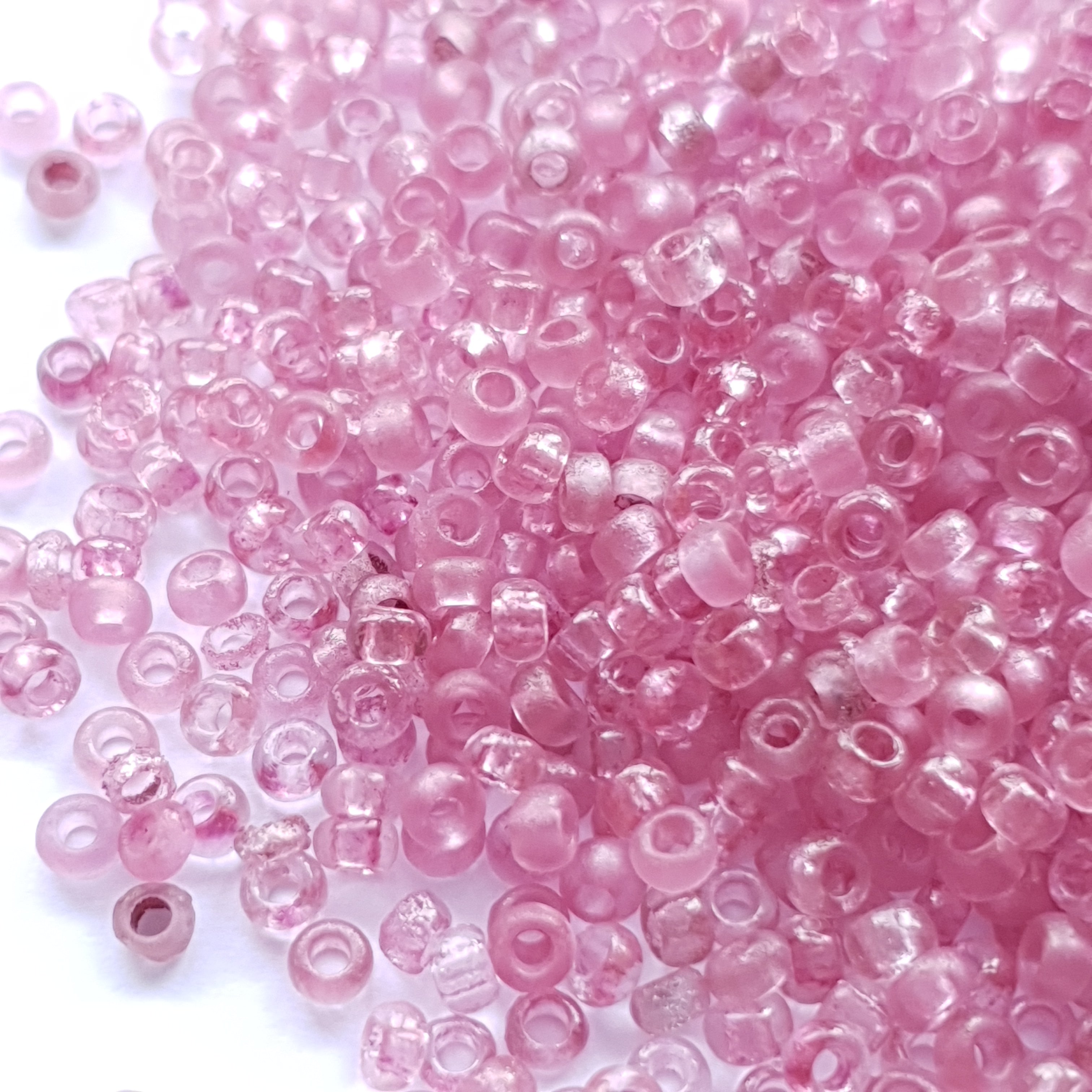 Tsjechische Rocailles 80 Crystal Etched Lila Luster 14494E