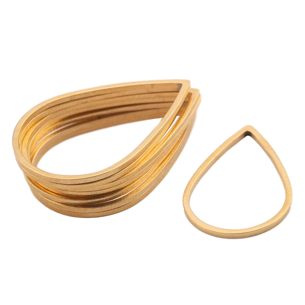 Messing Druppel 17x25mm sieraden onderdelen