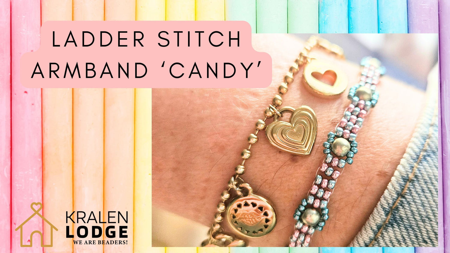 Ladder stitch armband &