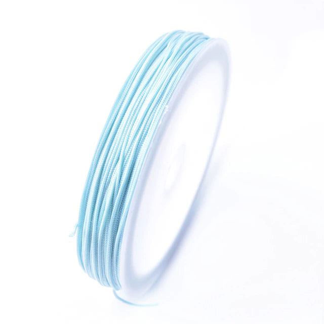 Nylon Koord 0,8mm licht blauw 10 meter op rol