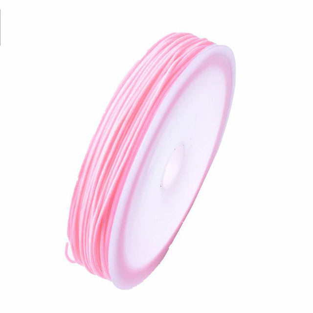 Nylon Koord 0,8mm roze 10 meter op rol