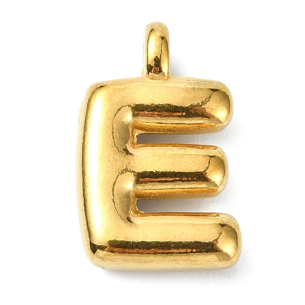 Ballon letter bedels Ion Plating RVS 18kt gold plated