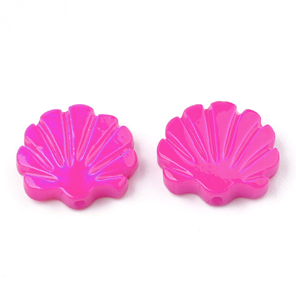 Schelp zoetwater schelp kraal magenta