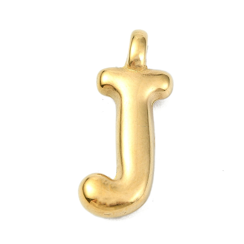 Ballon letter bedels Ion Plating RVS 18kt gold plated